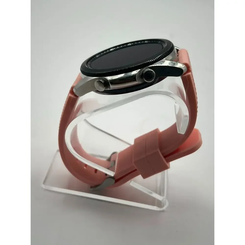 Samsung Galaxy Watch3 SM-R840 45mm Silver Stainless steel Case Silver Pink Teste